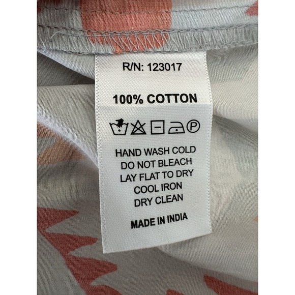 Maude Vivante Sleeveless Light Blue Orange Tiered Dress Women's‎ Size Small - Picture 9 of 9